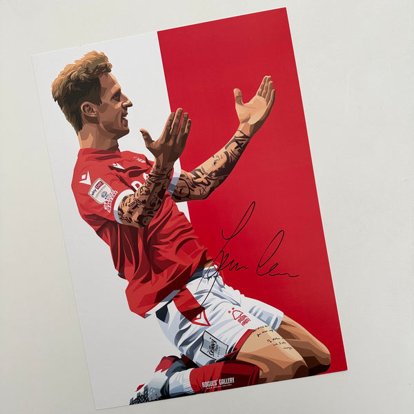 Jack Colback: Not Scholes - Nottingham Forest - Signed A3 Icon Print