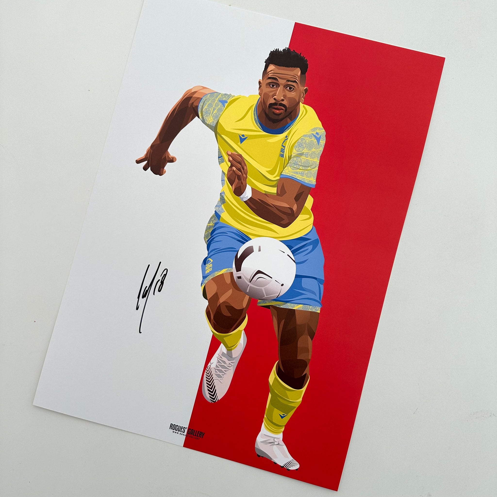 Cafu Nottingham Forest signed memorabilia poster A3 print