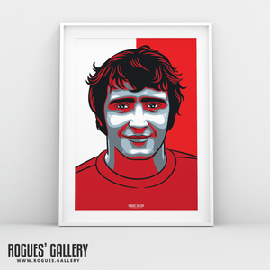 Ian Storey Moore Nottingham Forest forward City Ground A3 icon print edit 