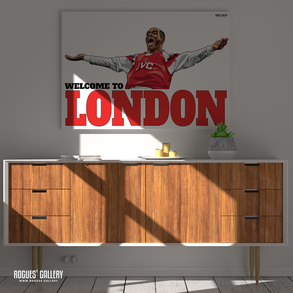 Ian Wright Arsenal Highbury The Emirates Stadium Welcome To London goal A1 poster