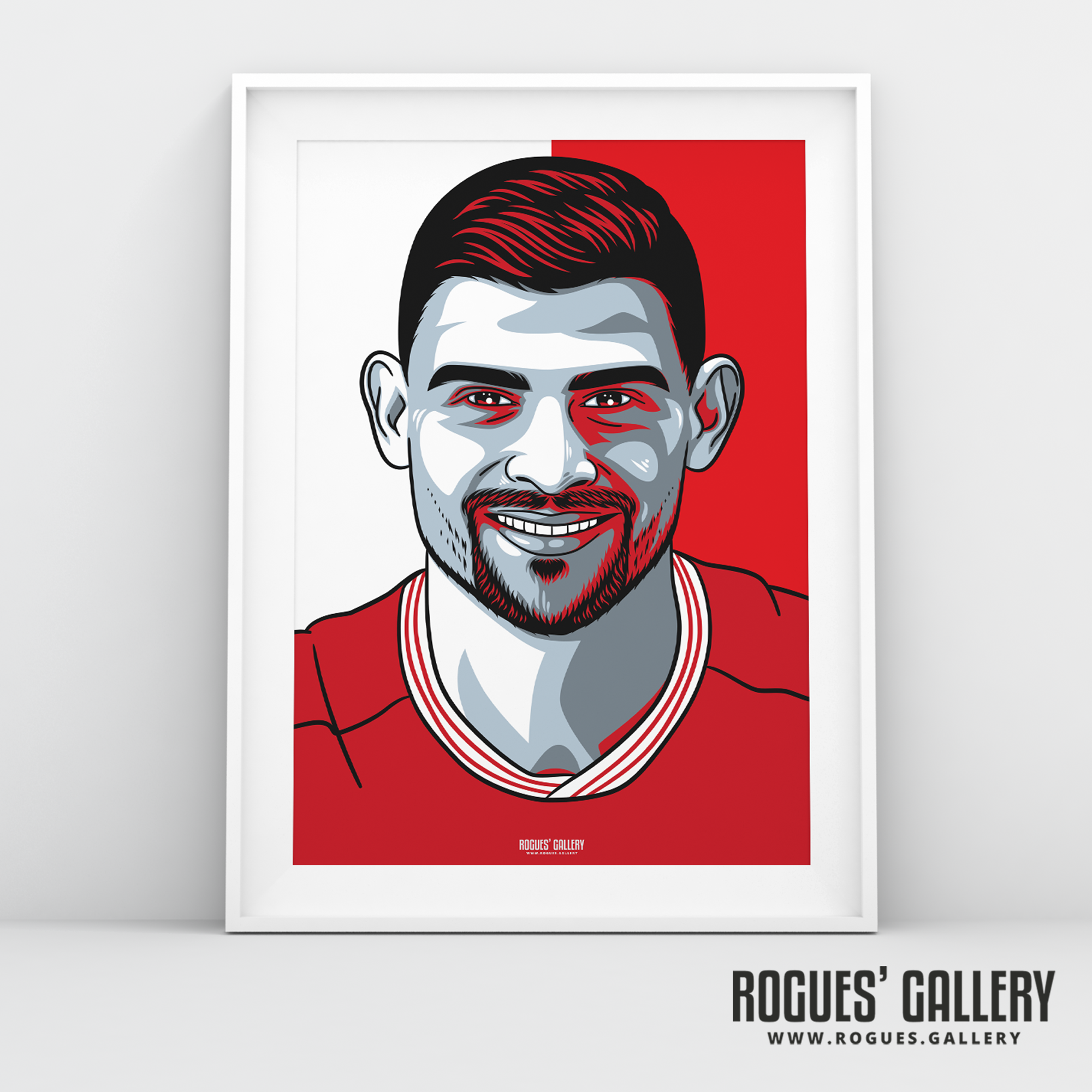 Nicolas Ioannou left back Nottingham Forest FC The City Ground NFFC A3 print