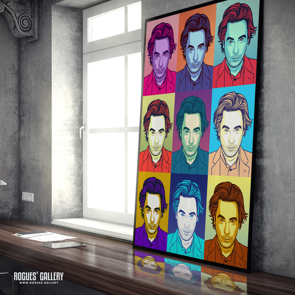 Jean-Michel Jarre synth pop art A1 print muted French