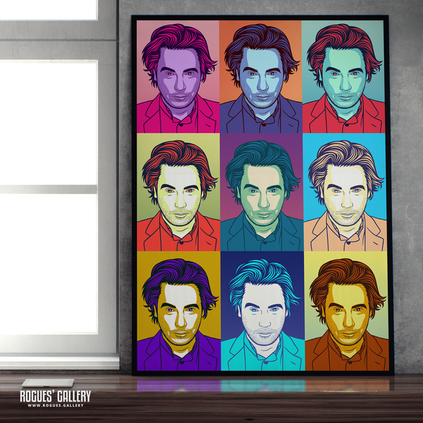Jean-Michel Jarre synth pop art A2 print muted French