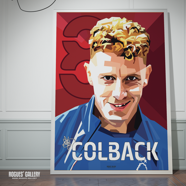 Jack Colback Nottingham Forest signed memorabilia poster portrait midfielder number 8 modern 
