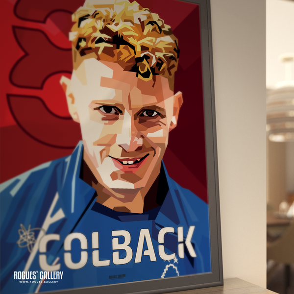 Jack Colback Nottingham Forest rare signed memorabilia poster portrait midfielder number 8 modern 