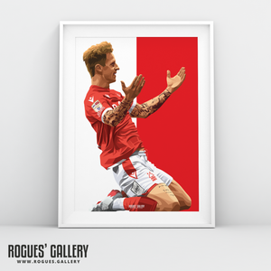 Jack Colback Nottingham Forest midfield goal A3 print