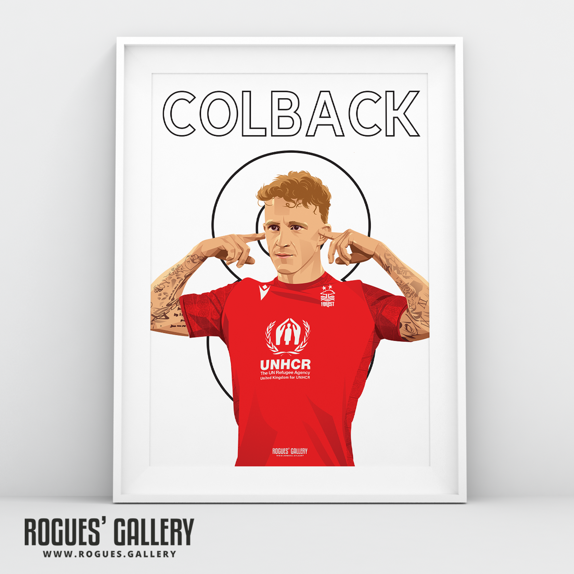 Jack Colback Nottingham Forest midfielder A3 print