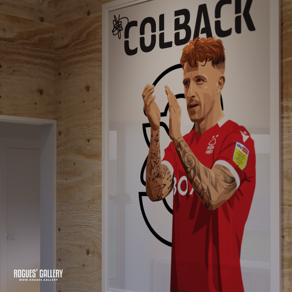 Jack Colback Nottingham Forest memorabilia poster City Ground captain