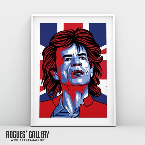 Mick Jagger Rolling Stones vocalist A3 print art modern front man