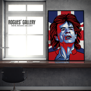 Mick Jagger Rolling Stones vocalist A1 print art modern