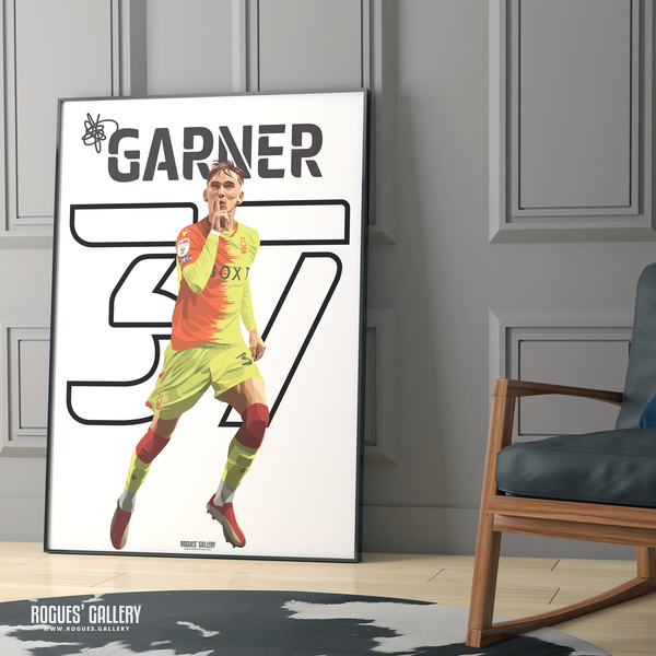 James Garner Nottingham Forest memorabilia signed poster 