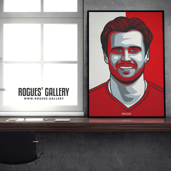 Carl Jenkinson full back Nottingham Forest FC The City Ground NFFC A1 print