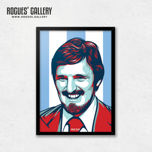 Jimmy Hill Coventry City manager chairman Match of the Day MOTD legend statue edit A3 print