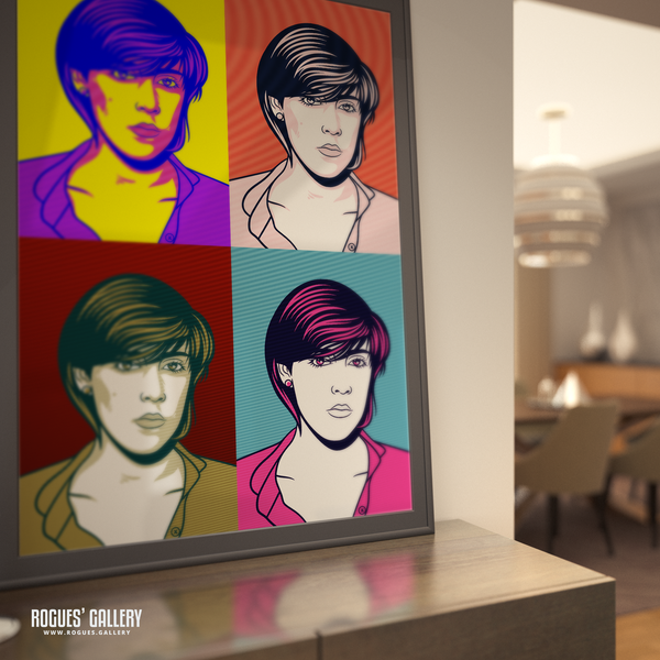 Joanne Catherall Human League pop art bright poster