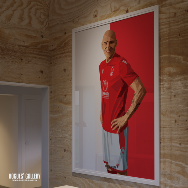 Jonjo Shelvey signed memorabilia Nottingham Forest midfield poster