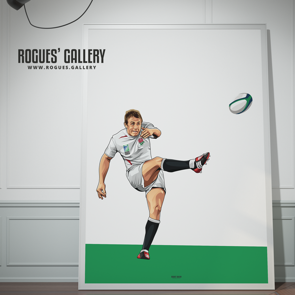 Jonny Wilkinson England Rugby World Cup Winners 2003 drop kick injury time victory poster