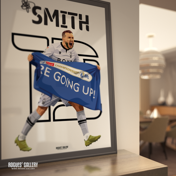 Jordan Smith - Nottingham Forest - Signed A3 Name & Number Prints
