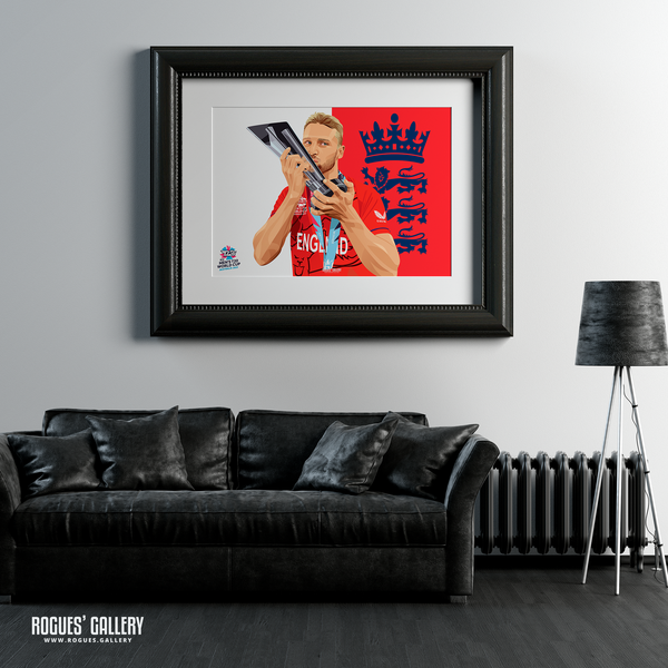 Jos Buttler poster England Cricket T20 World Cup 2022 Champions