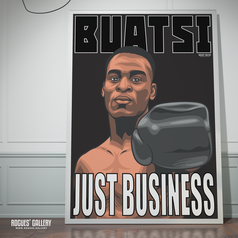 Joshua Buatsi boxer poster art print autograph gift fan rare light heavyweight Just business