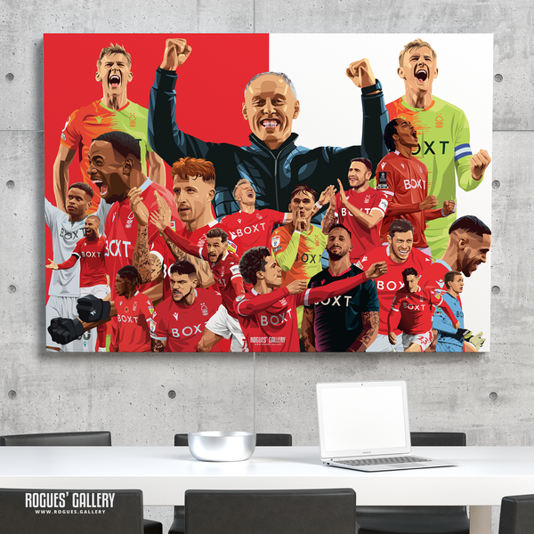 Nottingham Forest Season Souvenir 2021-22 A0 print
