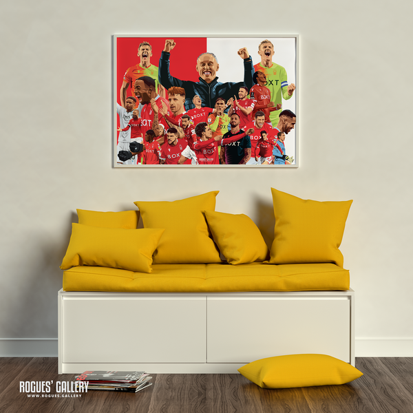 Nottingham Forest memorabilia Season Souvenir 2021-22 poster