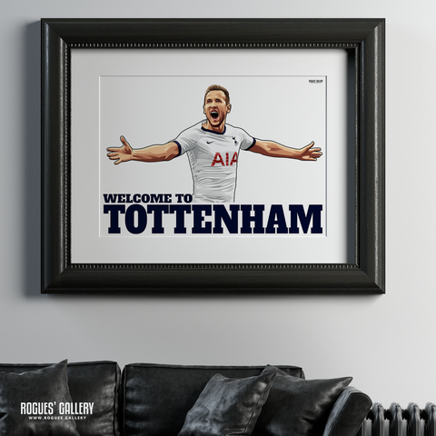 Harry Kane Spurs THFC Striker England captain Welcome To Tottenham A3 print huge poster