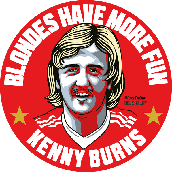 Kenny Burns Nottingham Forest defender Deluxe stickers #GetBehindTheLads