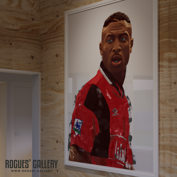 Kevin Campbell Nottingham Forest memorabilia rare poster striker