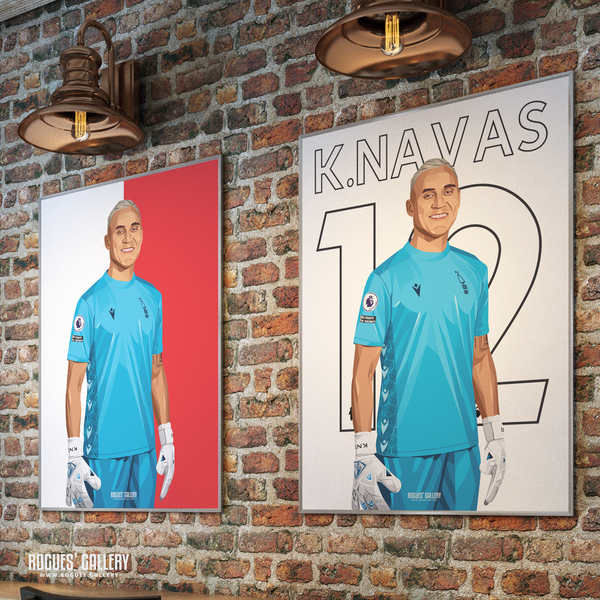 Keylor Nevas Nottingham Forest memorabilia goalkeeper signed posters Clough Cooper