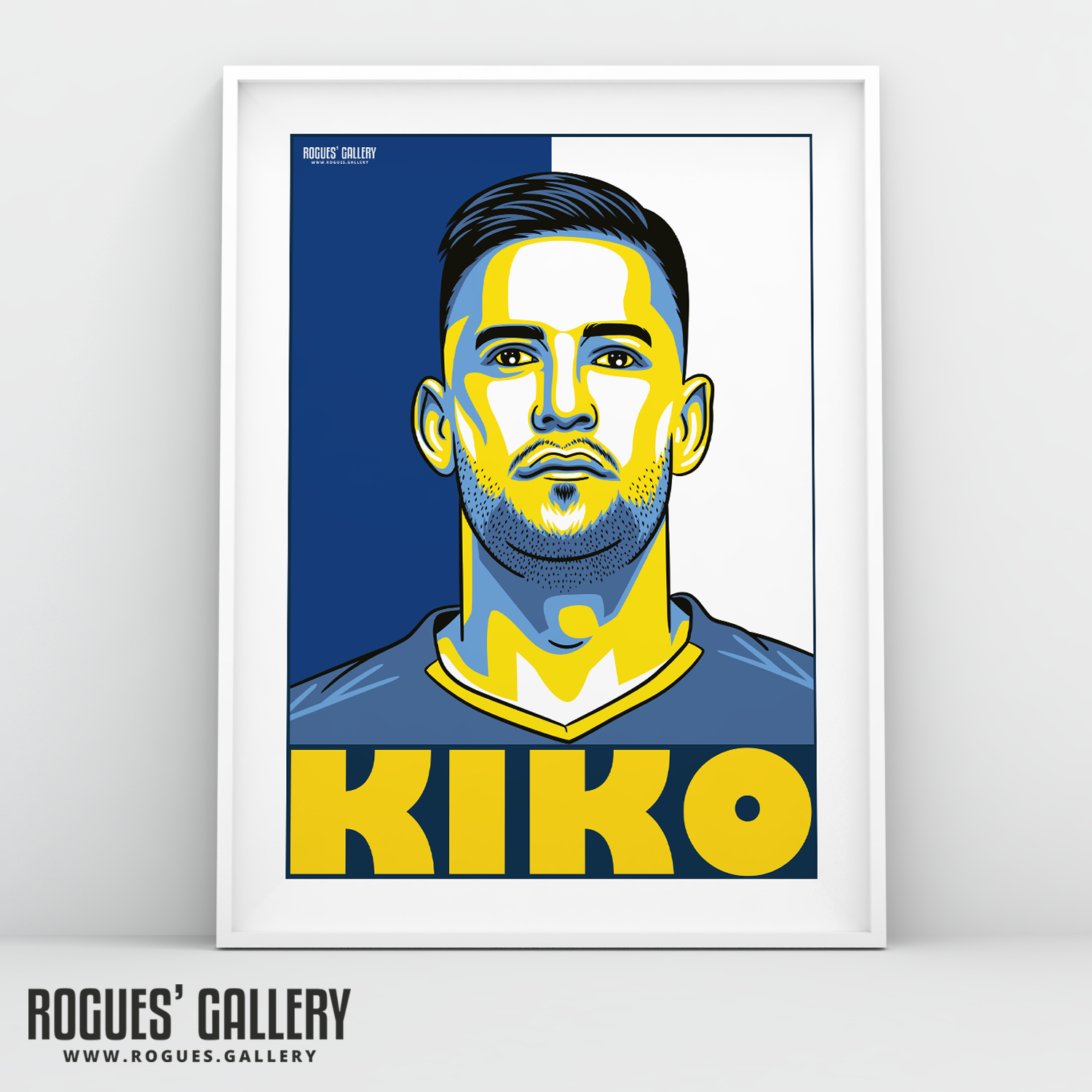Kiko Casilla Leeds United FC goalkeeper A3 art print design