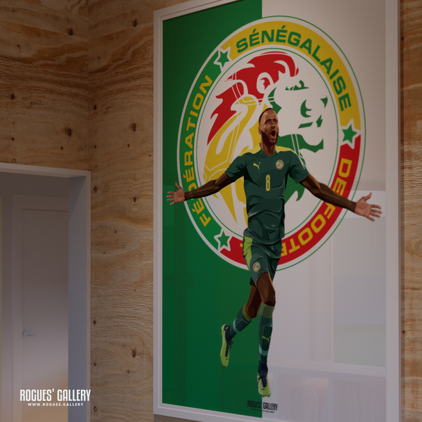Cheikou Kouyate Senegal World Cup 2022 A0 print Nottingham Forest