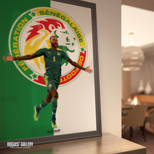 Cheikou Kouyate Senegal World Cup 2022 poster Nottingham Forest