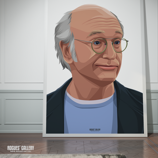 Larry David Curb Your Enthusiasm A0 Art print huge signed poster