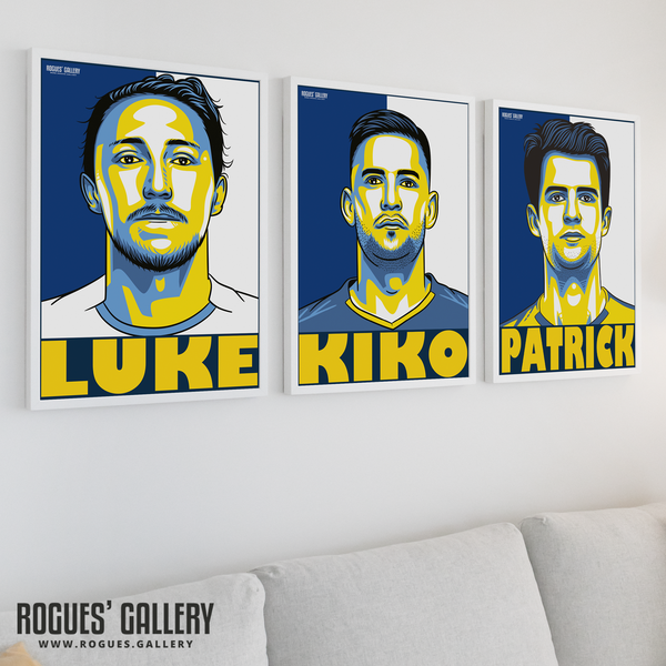 Luke Ayling Kiko Casilla Patrick Bamford posters Leeds United
