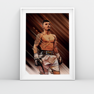 Leigh Wood Nottingham Boxing Featherweight Champion A3 print edit