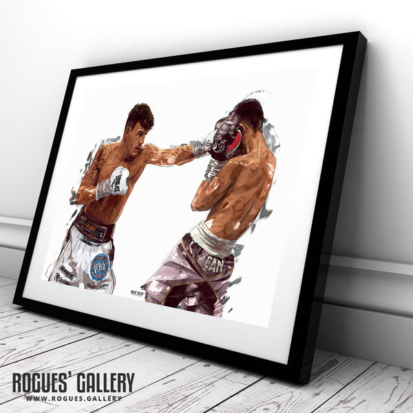 Leigh Wood boxer world featherweight champion Nottingham A2 print Xu Can