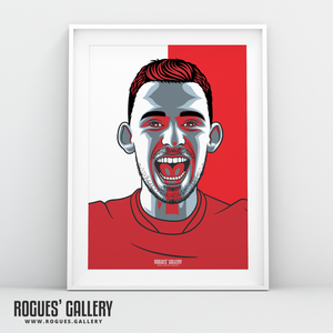 Lewis O'Brien - Nottingham Forest - A0, A1, A2 or A3 #GetBehindTheLads Prints