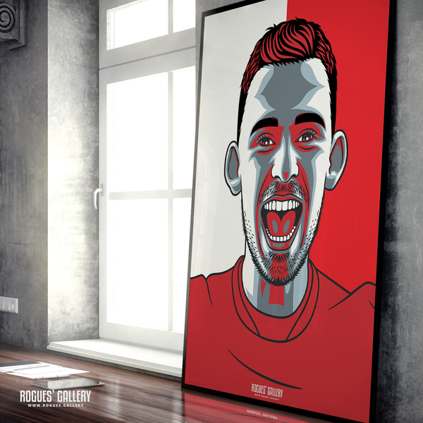 Lewis O'Brien - Nottingham Forest - A0, A1, A2 or A3 #GetBehindTheLads Prints