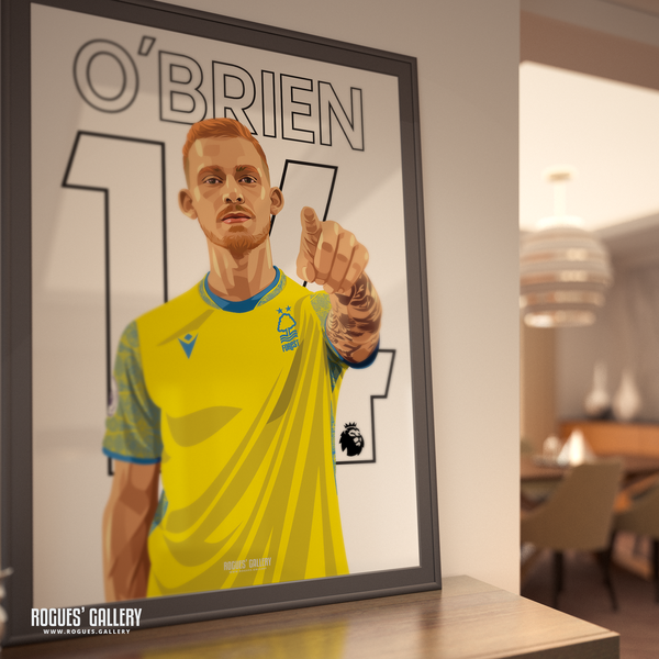 Lewis O'Brien Nottingham Forest midfield poster