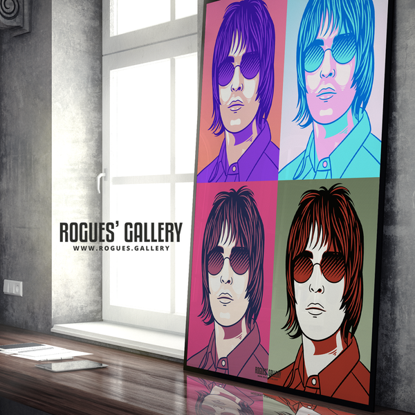 Liam Gallagher Oasis pop art print rock poster edit A0 massive poster