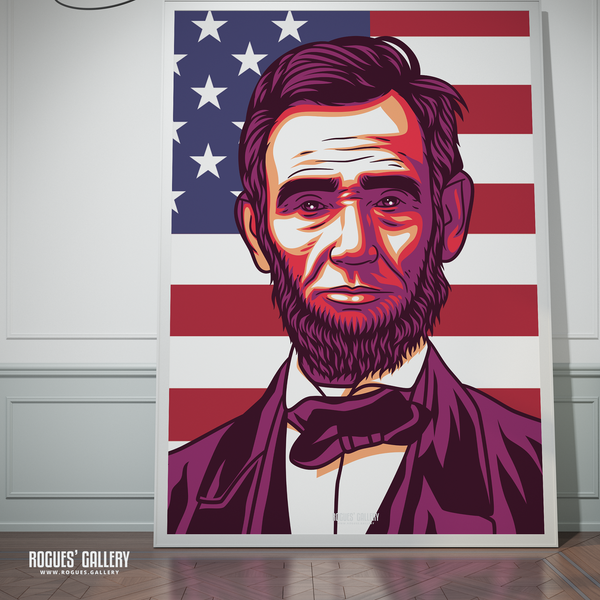 Abraham Lincoln POTUS American President edits USA huge poster