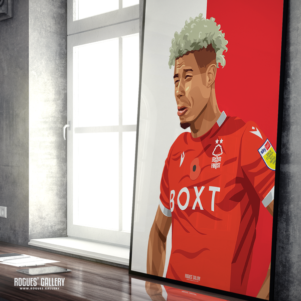 Lyle Taylor Nottingham Forest crying A1 print