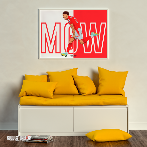 Morgan Gibbs-White Nottingham Forest forward poster