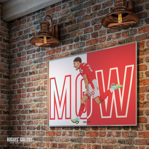 Morgan Gibbs-White Signed Nottingham Forest memorabilia poster
