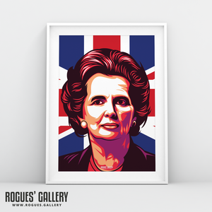 Margaret Thatcher UK PM Woman first edit A3 art print