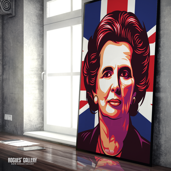 Margaret Thatcher UK PM Woman first edit A1 art print