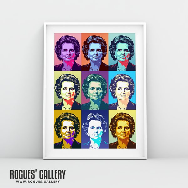 Margaret Thatcher UK PM Woman first edit A3 pop art print