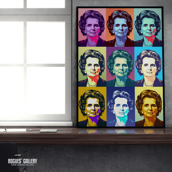 Margaret Thatcher UK PM Woman first edit A2 pop art print