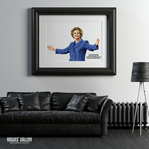 Margaret Thatcher The Iron Lady British UK female Prime Minister PM politics quote A2 print