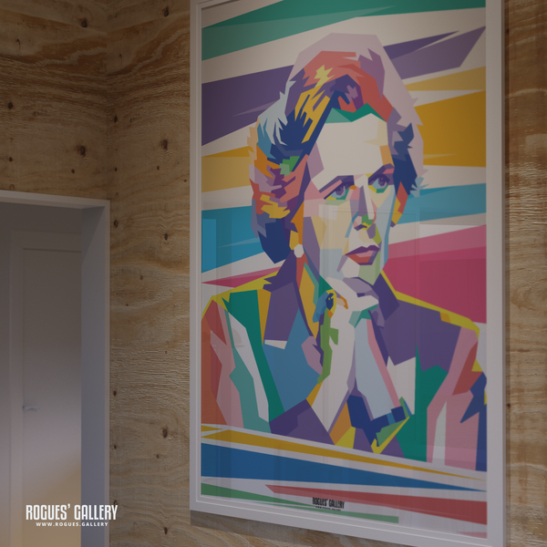 Margaret Thatcher colourful print PM Tory Prime Minister Maggie portrait huge poster